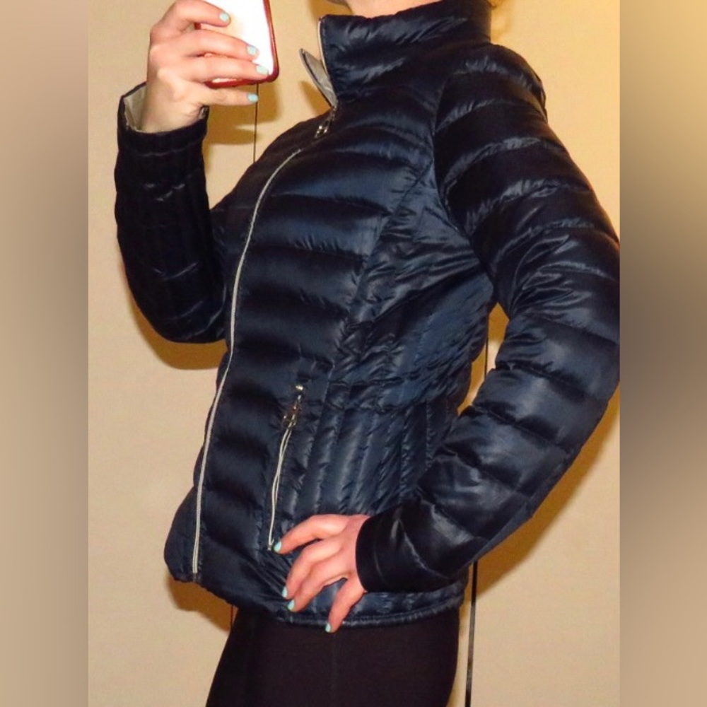 LAUNDRY by S.S Navy Blue Puffer Jacket- light (but warm)
